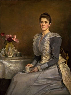 Cup Of Tea Gallery: Portrait of Mary Endicott (d.1957), Mrs Joseph Chamberlain, 1890-91