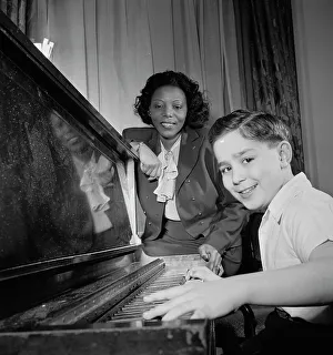 Portrait of Mary Lou Williams and Roger Barnet, Waldorf-Astoria, Suite 4-B, New York, N.Y. 1947. Creator: William Paul Gottlieb