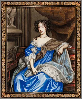 Marie Beatrice Deste Prints: Portrait of Mary of Modena, c. 1673. Creator: Nicholas Dixon, Attributed to English, c
