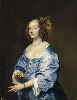 Sir Anthony Van 1599 1641 Prints: Portrait of Mary (nee Ruthven), Lady van Dyck. Artist: Dyck, Sir Anthony van (1599-1641)