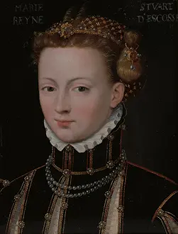 Suspicion Prints: Portrait of Mary Stuart (1542-1587)?, 16th century. Creator: Unknown