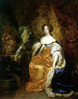 Caspar Prints: Portrait of Mary Stuart II, 1683. Creator: Gaspar Netscher