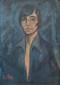 Tempera On Canvas Collection: Portrait of Maschka Mueller, before 1925