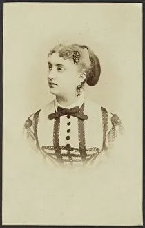 Trimming Prints: Portrait of Masen, late 19th century. Creator: Unknown