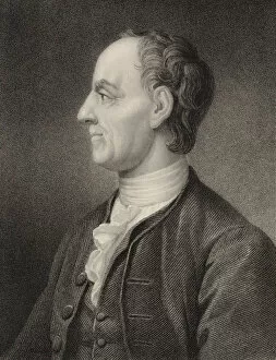Holl Gallery: Portrait of the mathematican Leonhard Euler (1707-1783), 1850. Creator: Holl, Benjamin (1808-1884)