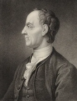 Portrait of the mathematican Leonhard Euler (1707-1783), 1850. Creator: Holl, Benjamin (1808-1884)