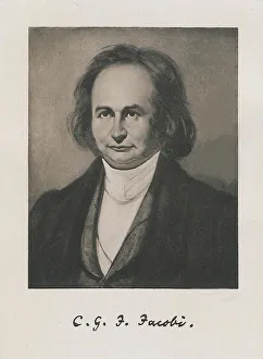 Portrait of the mathematician Carl Gustav Jacob Jacobi (1804-1851), 1843