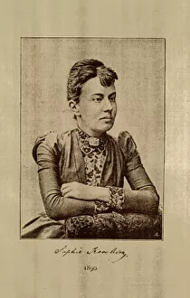 Photoengraving Gallery: Portrait of the mathematician Sofia Vasilyevna Kovalevskaya (1850-1891), 1890