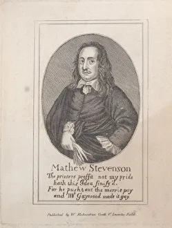 Mathew Prints: Portrait of Mathew Stevenson, late 18th-early 19th century. Creator: Unknown