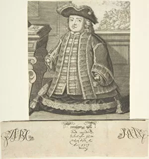 Portrait of Matthias Buchinger (1674-1739), 1709. Creator: Anon