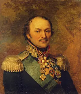 Platov Prints: Portrait of Matvey I. Platov (1753-1818) (copy after the 1814 original made in Britain ?)