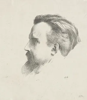 Redon Prints: Portrait of Maurice Denis (1870-1943), 1903