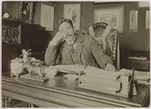 Dornac Prints: Portrait of Maurice Donnay (1859-1945), c. 1890. Creator: Dornac, Paul (1858-1941)