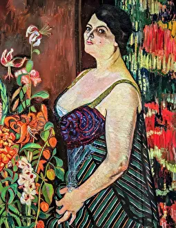 Suzanne 1865 1938 Prints: Portrait of Mauricia Coquiot, 1915. Creator: Valadon, Suzanne (1865-1938)