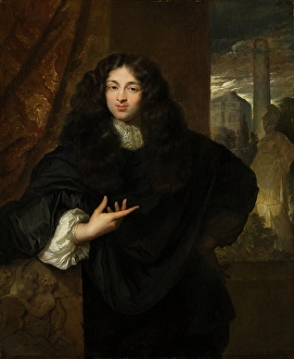 Gaspar Netscher Prints: Portrait of Maurits Le Leu de Wilhem (1643- 1724), 1677. Creator: Gaspar Netscher