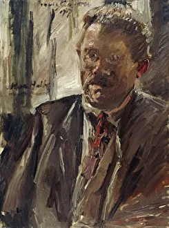 Portrait of Max Halbe (1865-1944), 1917. Creator: Corinth, Lovis (1858-1925) Portrait of Max Halbe (1865-1944), 1917. Creator: Corinth, Lovis (1858-1925)