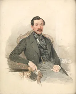 Maria Nikolaevna Prints: Portrait of Maximilian de Beauharnais, 3rd Duke of Leuchtenberg (1817-1852)