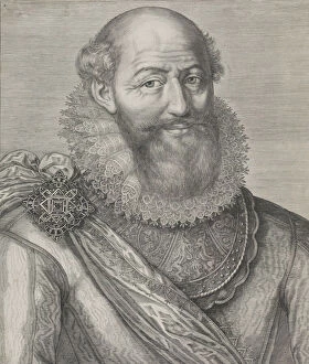Drawings Gallery: Portrait of Maximilien de Béthune, Duc de Sully, 1612. Creator: Jacob Matham