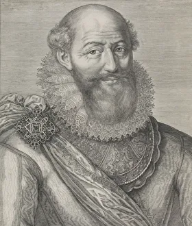 Sully Prints: Portrait of Maximilien de Bethune, Duc de Sully, 1612. Creator: Jacob Matham