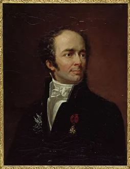 Pierre Roch Vigneron Prints: Portrait of Maximilien Sébastien Foy (1775-1825), c1820. Creator: Pierre-Roch Vigneron