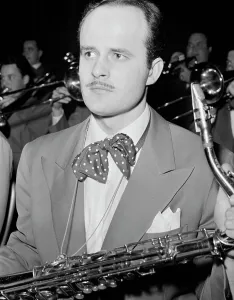 Portrait of a member of the Stan Kenton Orchestra, 1947 or 1948. Creator: William Paul Gottlieb