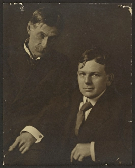 Suits Prints: Portrait of Two Men in Suits, 1907-1943. Creator: Louis Fleckenstein