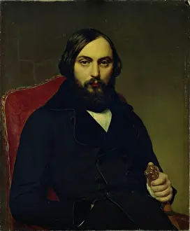 Merchant Prints: Portrait of Merchant D.P.Botkin, 1850. Creator: Unknown