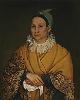 Shawl Prints: Portrait of a Merchant's Wife, 1836