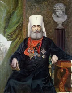 Crucifix Prints: Portrait of Metropolitan Antonius (secular name Alexander V Vadkovsky) (1846-1912)