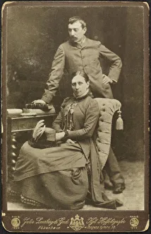 Gauguin Gallery: Portrait of Mette and Paul Gauguin, 1885. Creator: Photo studio Julie Laurberg &