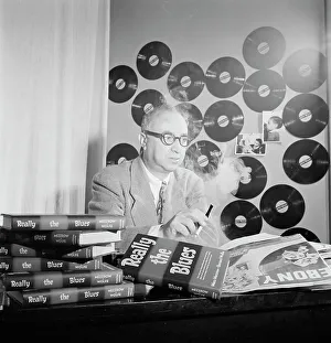 Portrait of Mezz Mezzrow in his office, New York, N.Y. ca. Nov. 1946. Creator: William Paul Gottlieb