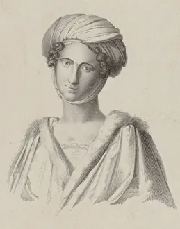 Rossini Prints: Portrait of the mezzo-soprano Isabella Colbran (1785-1845), 1824