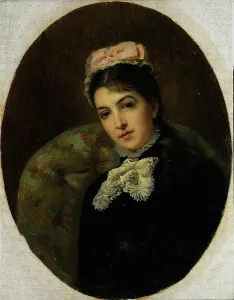 Academic Prints: Portrait of M.G. Savina, c1880. Creator: Konstantin Makovsky