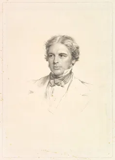 Richmond George Prints: Portrait of Michael Faraday, 1852. Creator: William Holl
