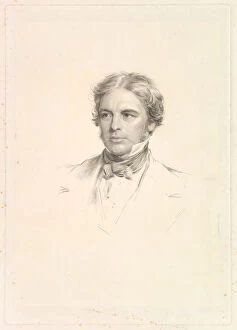 Holl Gallery: Portrait of Michael Faraday, 1852. Creator: William Holl