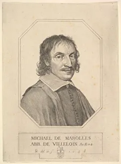 Michel De Prints: Portrait of Michel de Marolles, 1648. Creator: Claude Mellan