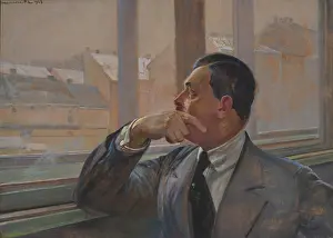 Anticipation Prints: Portrait of Mieczyslaw Gasecki, 1923. Creator: Jacek Malczewski