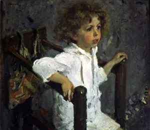 Curiosity Prints: Portrait of Mika Morosov, 1901. Artist: Valentin Serov