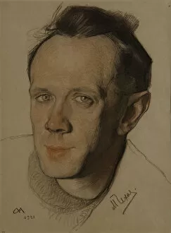 Chekhov Gallery: Portrait of Mikhail Aleksandrovich Chekhov (1891-1955), 1921