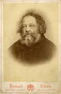 Portrait of Mikhail Alexandrovich Bakunin (1814-1876), ca 1860