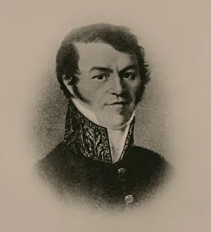 State Central Literary Museum Prints: Portrait of Mikhail Andreyevich Dostoevsky (1789-1839), Dostoevskys Father, 1820s