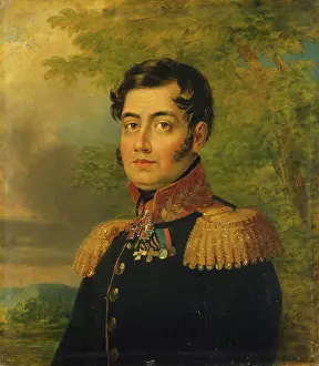 Naumov Prints: Portrait of Mikhail F. Naumov (1757-1823), 1824. Creator: Workshop of George Dawe
