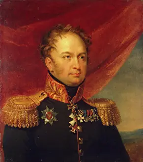 Portrait of Mikhail F. Vlodek (1780-1849), 1822. Creator: Workshop of George Dawe