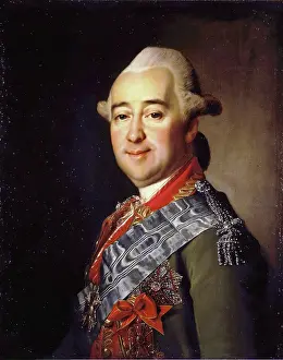 Infantry Prints: Portrait of Mikhail Krechetnikov, 1775. Creator: Dmitry Levitzky