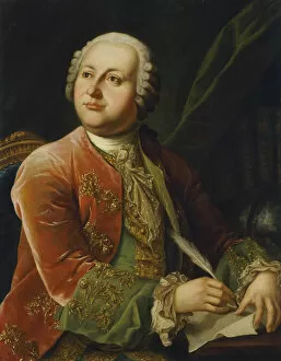 Portrait of Mikhail V. Lomonosov (1711-1765), Second Half of the 18th century. Artist: Anonymous