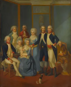 Portrait of a Military Family, ca. 1789-90. Creator: early 19th century painter Portrait of a Military Family, ca. 1789-90. Creator: early 19th century painter