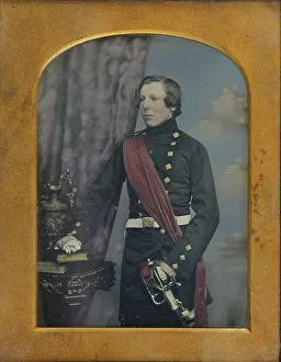 Daguerreotype Prints: Portrait of a Military Man, 1852-1855. Creator: William Edward Kilburn
