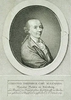 Miniaturist Prints: Portrait of the Miniaturist, Christian Friedrich Carl Kleemann