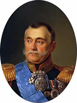 Portrait of the Minister of the Court of Prince Volkonsky, 1864. Creator: Georg von Bothmann