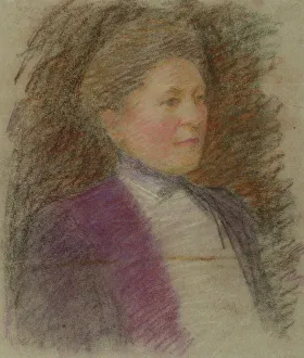 Wiik Maria Prints: Portrait of Miss Anna Wiik, Study, 1917. Creator: Maria Wiik
